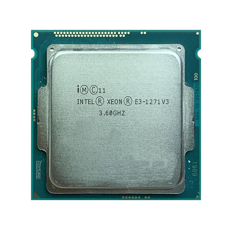 CM8064601575330 Intel Xeon E3-1271 v3 Quad Core 3.60GHz 5.00GT/s DMI2 8MB L3 Cache Socket FCLGA1150 Processor
