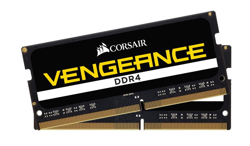 CMSX8GX4M2A2400C16 Corsair Vengeance 8GB Kit (2 X 4GB) PC4-19200 DDR4-2400MHz non-ECC Unbuffered CL16 (16-16-16-39) 260-Pin SoDimm Memory