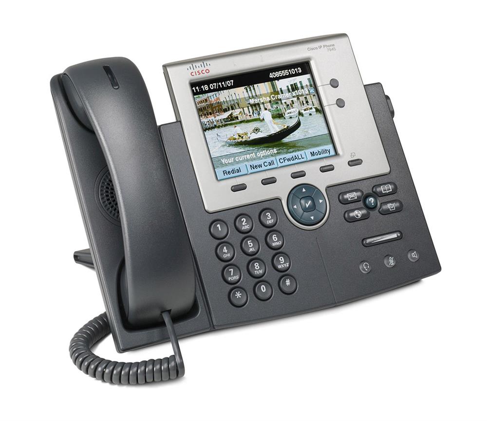 CP-7945G-06 Cisco Unified IP Phone 7945g VoIP Phone Sccp SIP Silver (Refurbished)