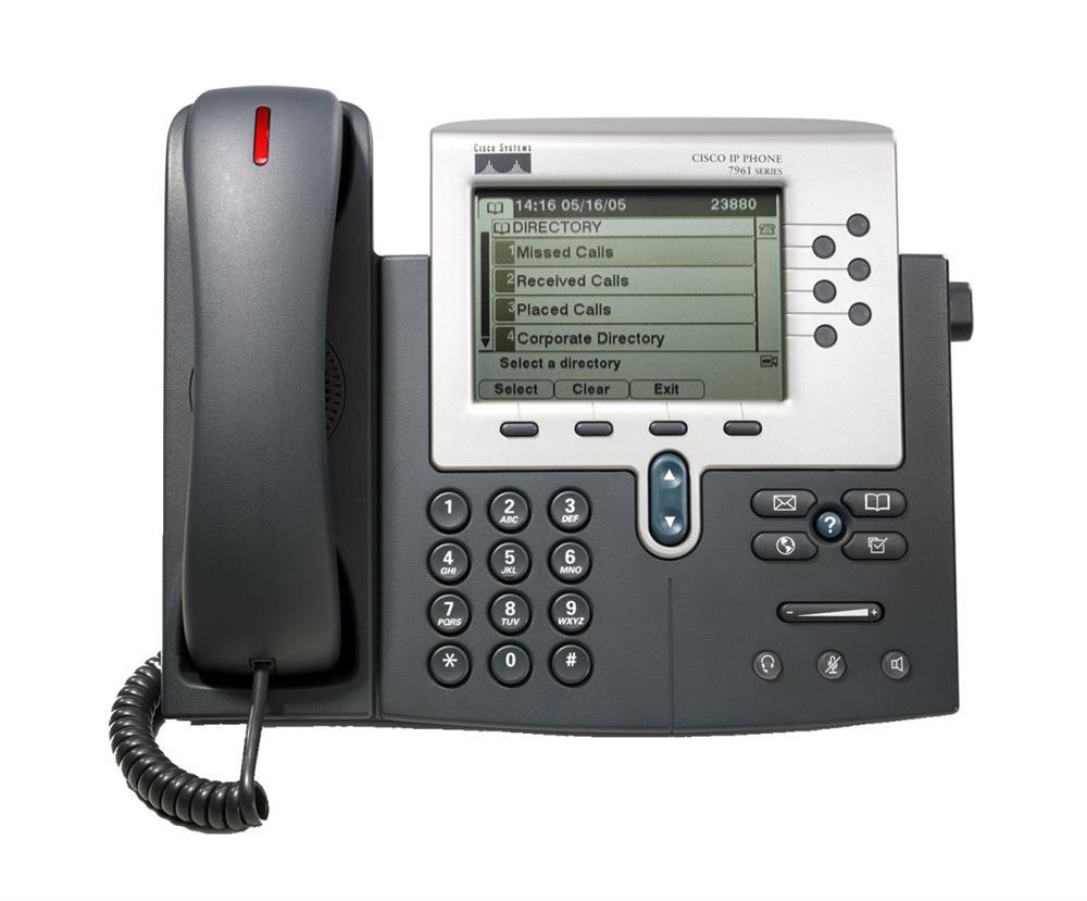 CP-7961G-12719 Cisco Systems IP Phone 7961g Sccp Cp-7961g= (Refurbished)