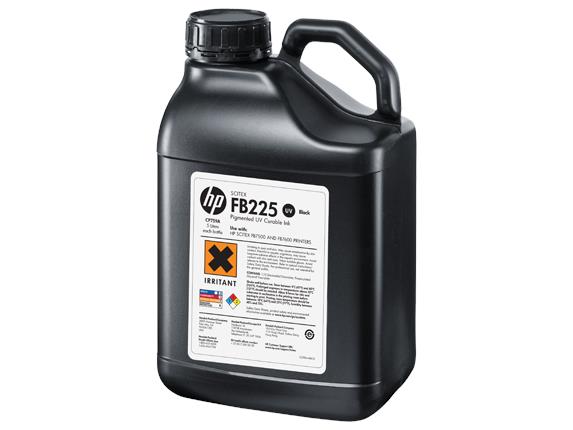 CP759A HP Fb225 2-pack 5-liter Black Scitex Curable Ink For Fb75 (New) (Refurbished)