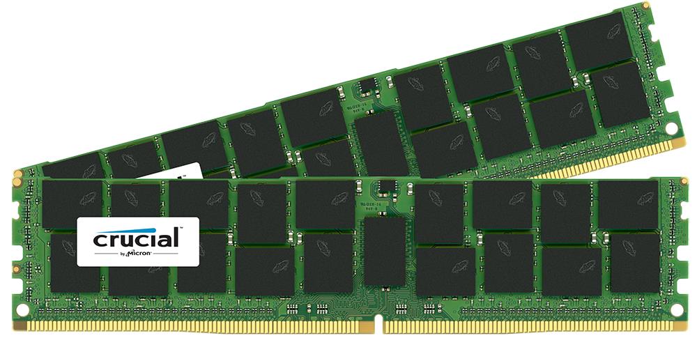 CT2K32G4LFQ4213 Crucial 64GB Kit (2 X 32GB) PC4-17000 DDR4-2133MHz Registered ECC CL15 288-Pin LRDIMM 1.2V Quad Rank Memory