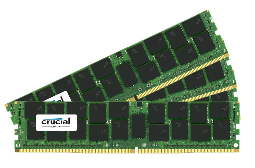 CT4K16G4RFD4213 Crucial 64GB Kit (4 X 16GB) PC4-17000 DDR4-2133MHz ECC Registered CL15 288-Pin DIMM 1.2V Dual Rank Memory CT4C16G4RFD4213