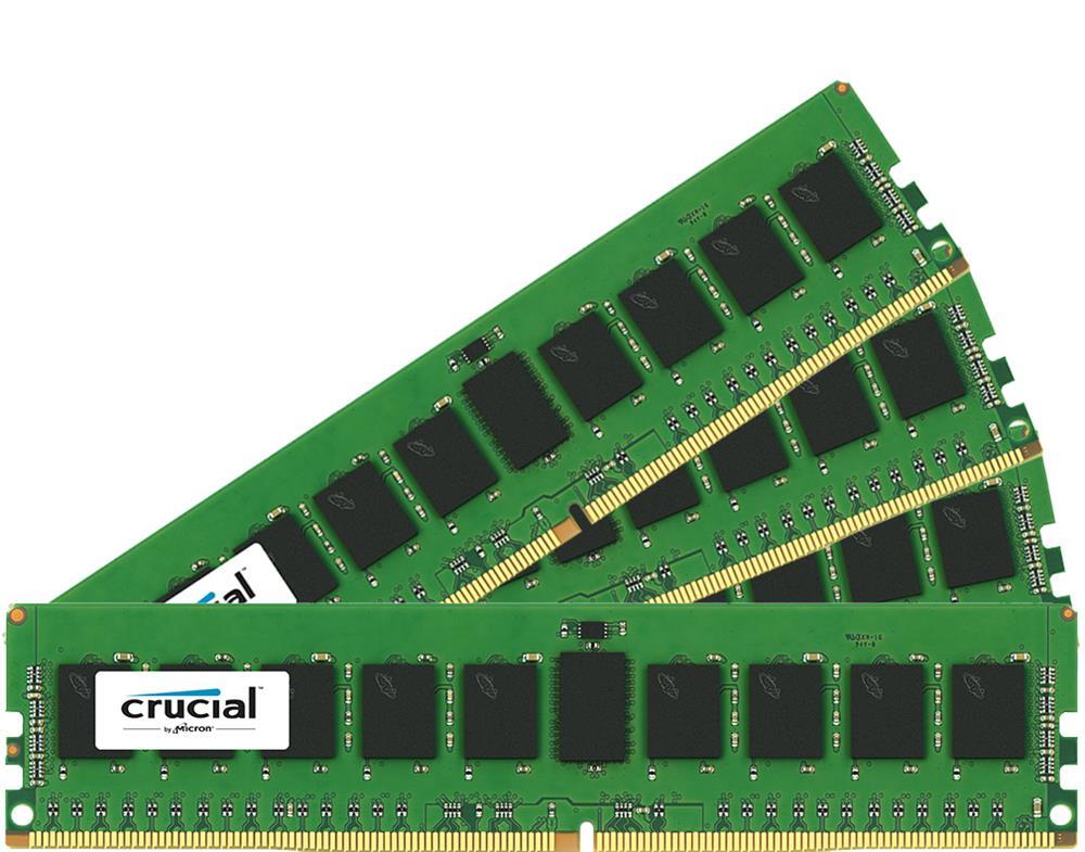 CTD421RX32 Crucial 32GB Kit (4 X 8GB) PC4-17000 DDR4-2133MHz ECC Registered CL15 288-Pin DIMM 1.2V Single Rank Memory