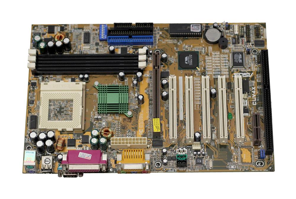 CUV4X ASUS Socket 370 VIA Apollo Pro133A Chispet Intel Pentium III/ Pentium II/ Celeron Processors Support SDRAM 3x DIMM 2x ATA-66 ATX Motherboard (Refurbished)