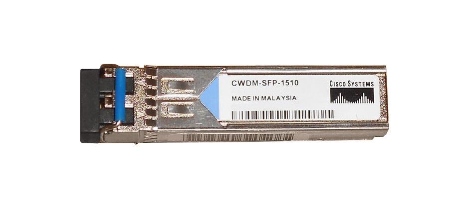 CWDM-SFP-1510-RGD Cisco 1Gbps 1000Base-CWDM Fibre Channel Single-mode Fiber 80km 1510nm Duplex LC Connector SFP Transceiver Module