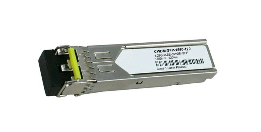 CWDM-SFP-1550-120KM Cisco 1Gbps 1000Base-CWDM Fibre Channel Single-mode Fiber 120km 1550nm Duplex LC Connector SFP Transceiver Module