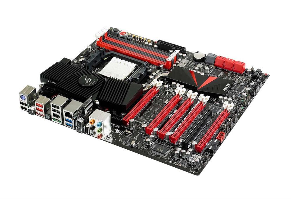 CrosshairIVExtreme ASUS Socket AM3 AMD 890FX + SB850 Chipset AMD Phenom II/ AMD Athlon II/ AMD Sempron 100 Series Processors Support DDR3 4x DIMM 6x SATA 6.0Gb/s Extended-ATX Motherboard (Refurbished)