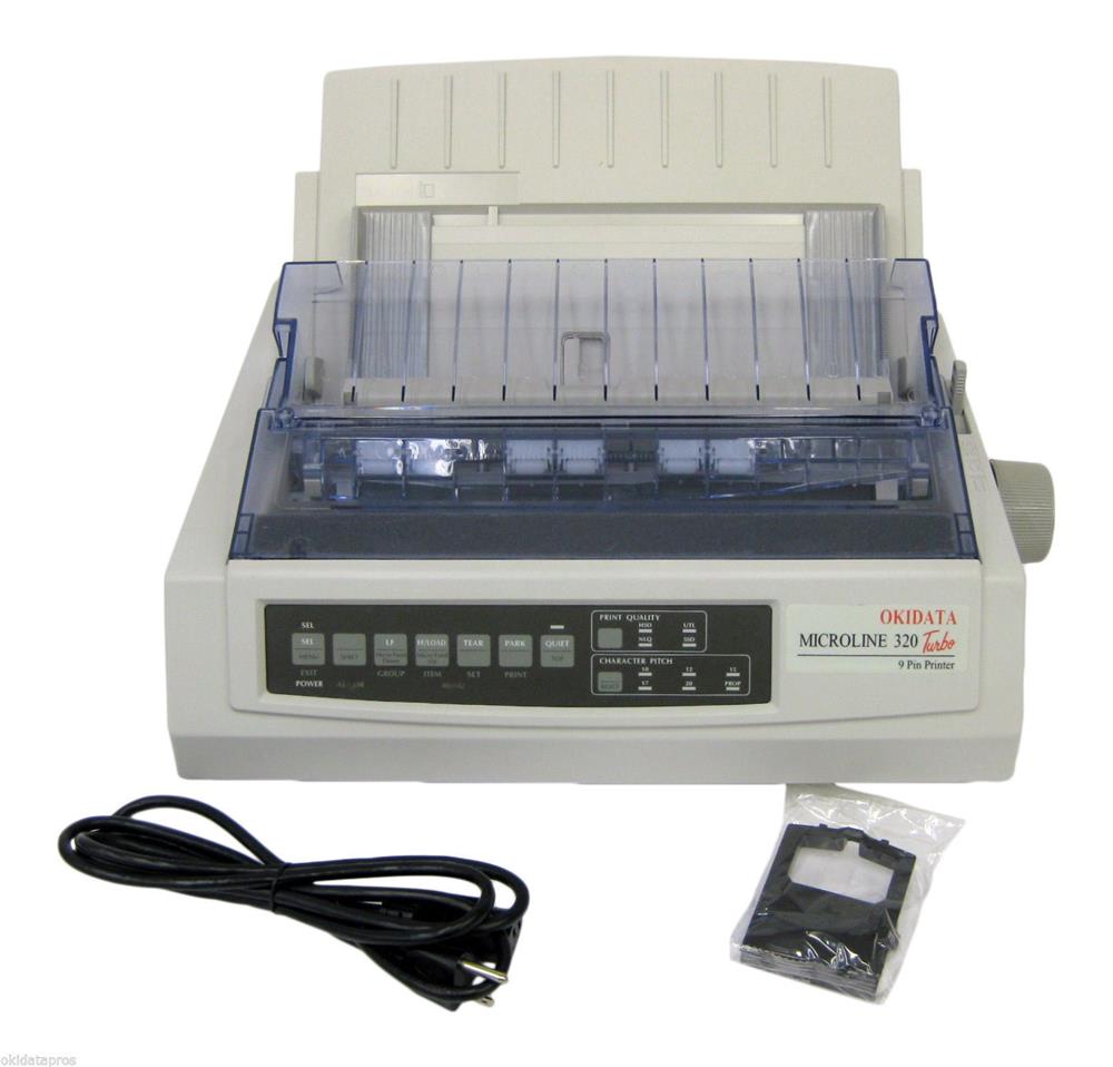 D22800A OkiData Microline ML320 Turbo (240 x 216) dpi 435cps 9-Pin Dot Matrix Printer (Refurbished)