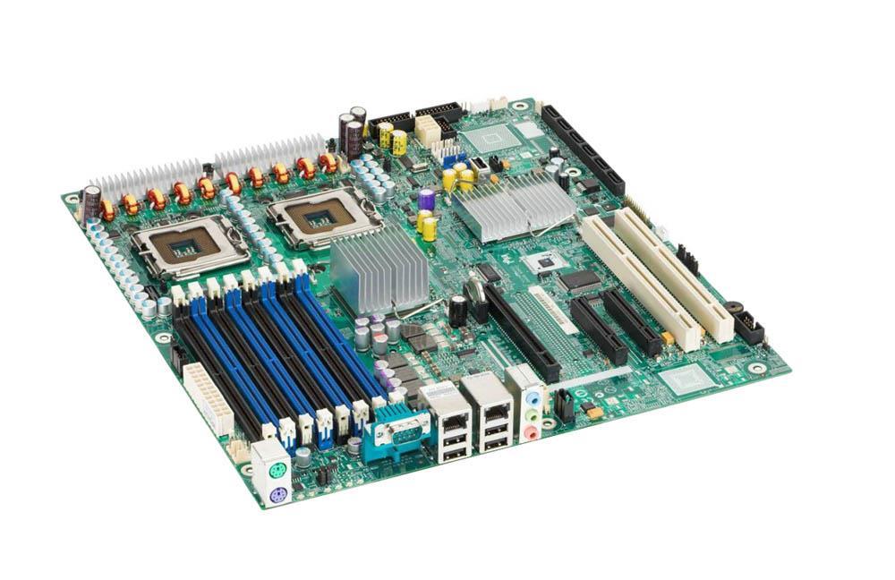 D25028-805 Intel S5000XVN Socket LGA 771 Intel 5000X + ESB2-E Chipset Dual Core Xeon 5000/5100 / Quad Core Xeon 5300 Series Processors Support DDR2 8x DIMM 6x SATA SSI EEB Server Motherboard (Refurbished)