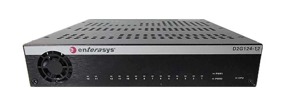 D2G124-12P-POL Enterasys SecureSwitch D2 Ethernet Switch With Policy 2 x SFP (mini-GBIC) Shared 12 x 10/100/1000Base-T LAN (Refurbished)