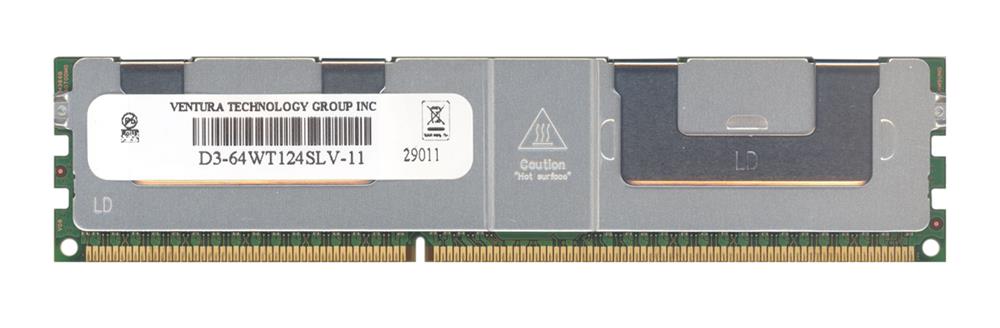 D3-64WT124SLV-11 Ventura 32GB PC3-12800 DDR3-1600MHz ECC Registered CL11 240-Pin Load Reduced DIMM Quad Rank 1.35V Low Voltage Memory Module