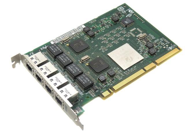 D35033-004 Intel PRO/1000 GT Quad-Ports RJ-45 1Gbps 10Base-T/100Base-TX/1000Base-T Gigabit Ethernet PCI-X Server Network Adapter