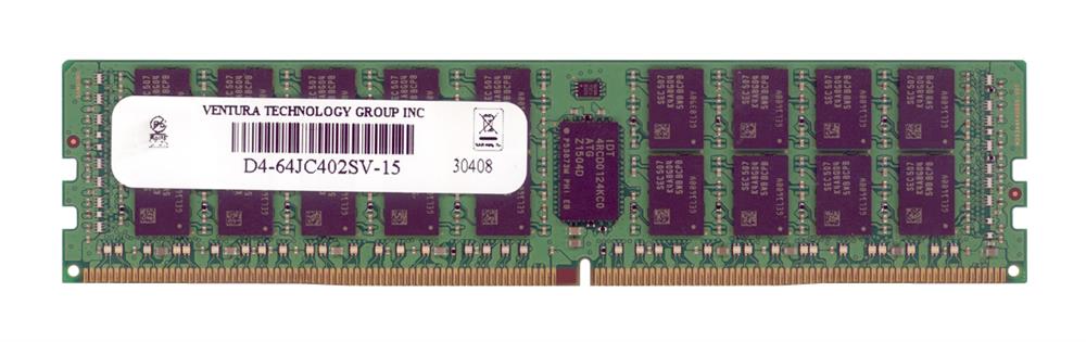 D4-64JC402SV-15 Ventura 32GB PC4-17000 DDR4-2133MHz Registered ECC CL15 288-Pin DIMM 1.2V Dual Rank Memory Module