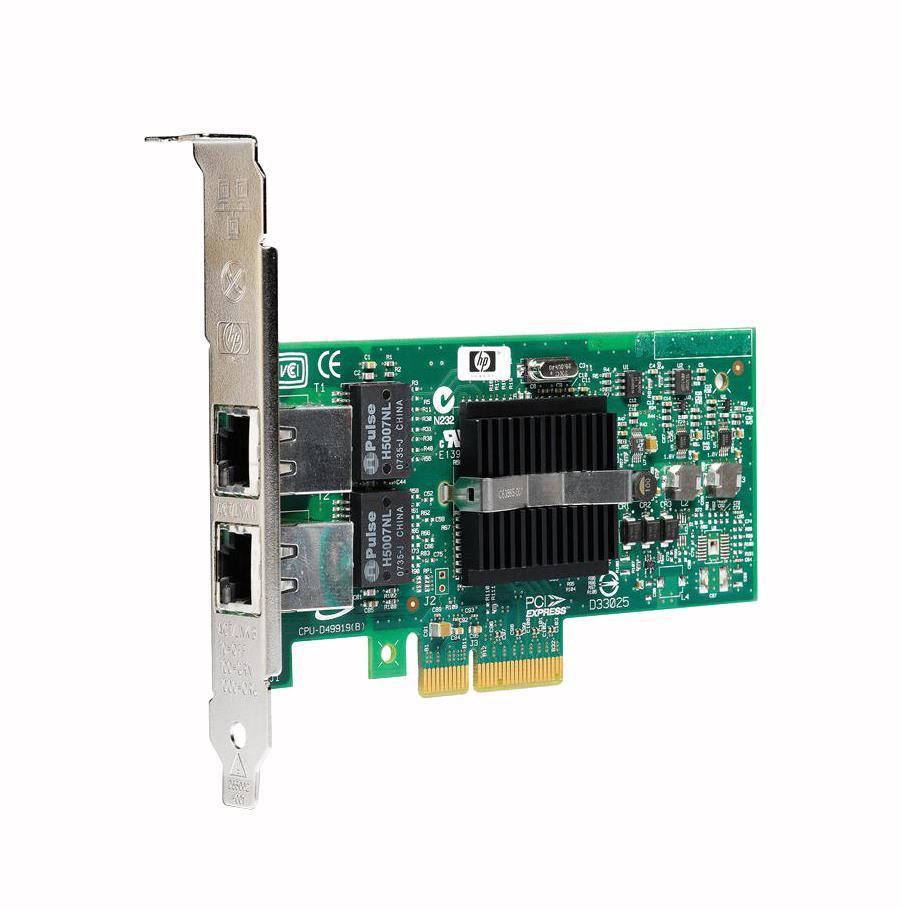 D51930-002 HP Dual-Ports RJ-45 1Gbps 10Base-T/100Base-TX/1000Base-T Gigabit Ethernet PCI Express x4 Server Network Adapter