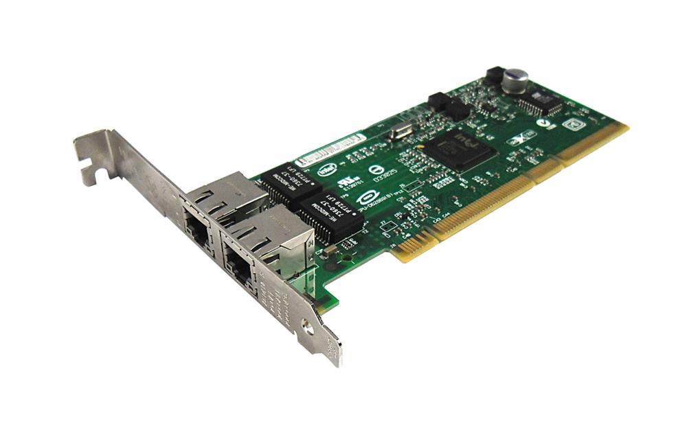 D70466-00X Intel PRO/1000 GT Dual-Ports RJ-45 1Gbps 10Base-T/100Base-TX/1000Base-T Gigabit Ethernet PCI-X Server Network Adapter