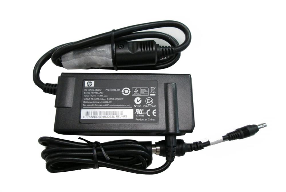 DC303A HP 90W DC Auto/Track Adapter Tablet PC Evo N610 N620 N800 N1015 N1020 N1050 NC4000 NX7000 NX7010 NX90xx