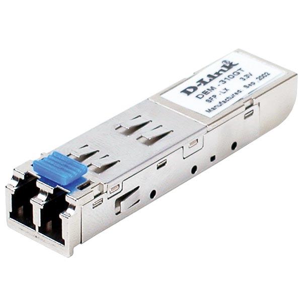 DEM-310GT D-Link 1Gbps 1000Base-LX Single-mode Fiber 10km 1310nm Duplex LC Connector SFP Transceiver Module