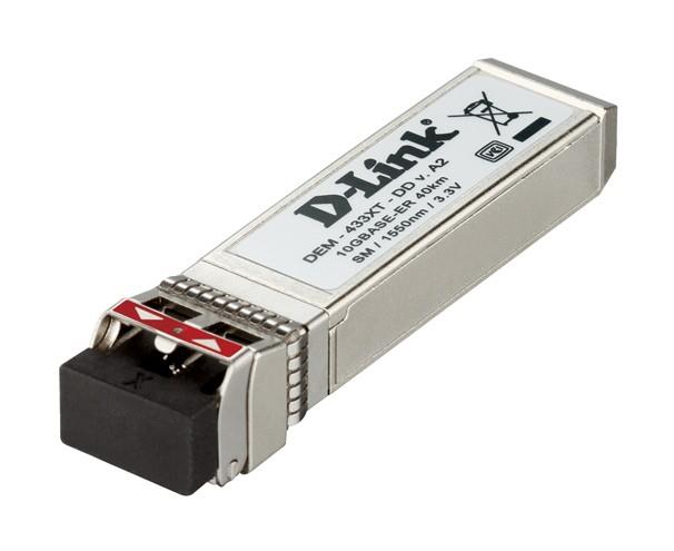 DEM-433XT D-Link 10Gbps 10GBase-ER Single-mode Fiber 40km 1550nm Duplex LC Connector SFP+ Transceiver Module