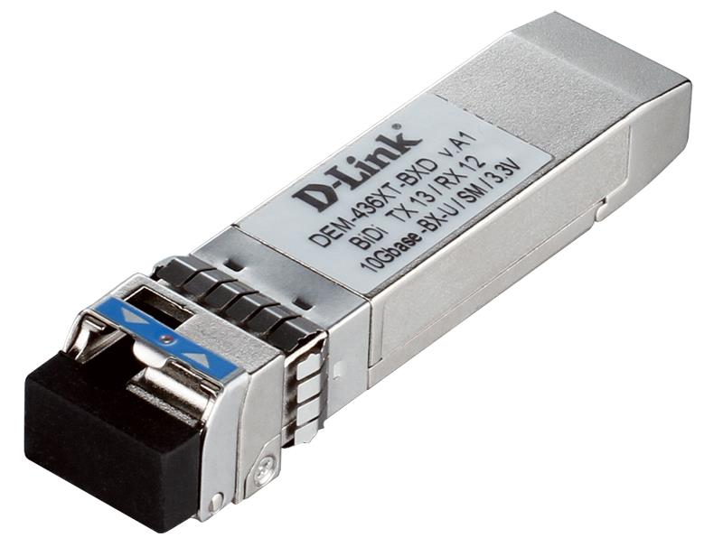 DEM-436XT-BXD D-Link 10Gbps 10Gbase-BX-D WDM Single-mode Fiber 20km TX-1330nm RX-1270nm Simplex LC Connector SFP+ Transceiver Module