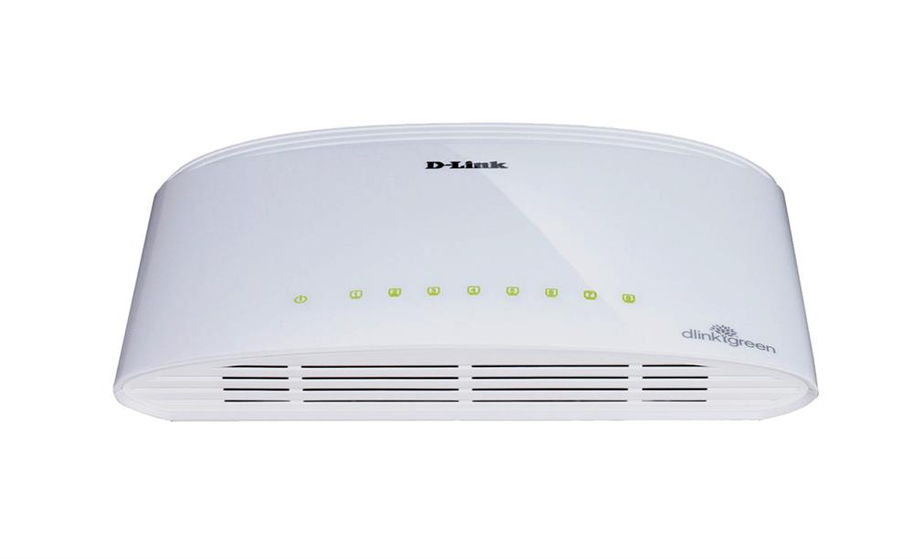 DGS-1008D D-Link 8-Ports 10/ 100/ 1000Mbps Gigabit Ethernet Unmanaged Desktop Switch (Refurbished)