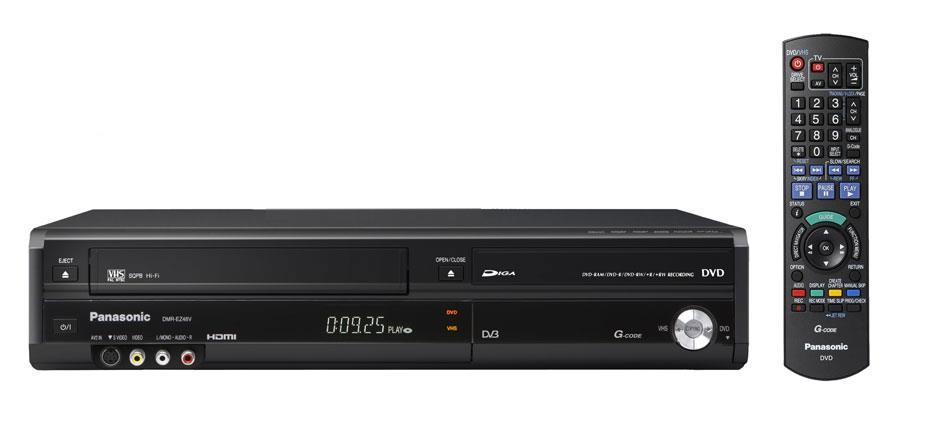 DMREZ48V Panasonic DMR-EZ48V DVD Recorder/VCR 1080p Dolby Digital, DTS 4 Video Head(s) VHS, DVD-RAM, DVD+RW, DVD-RW, CD-RW DVD Video, DivX, MPEG-2 Composite Video HDMI USB (Refurbished)