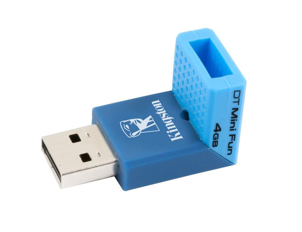 DTMFG2/4GBZ Kingston DataTraveler Mini Fun G2 4GB USB 2.0 Flash Drive (Blue)