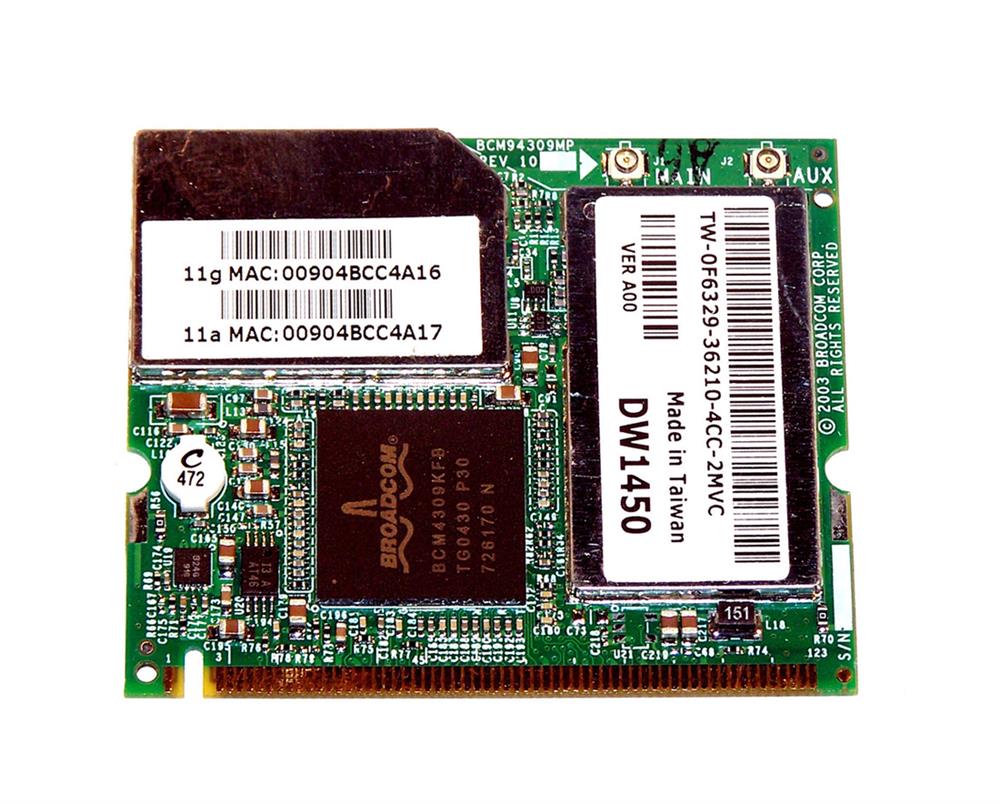 DW1450 Dell Wireless WiFi Card