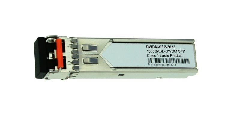 DWDM-SFP-3033 Cisco 1.25Gbps 1000Base-DWDM Single-Mode Fiber 80km 1530.33nm LC Connector SFP Transceiver Module