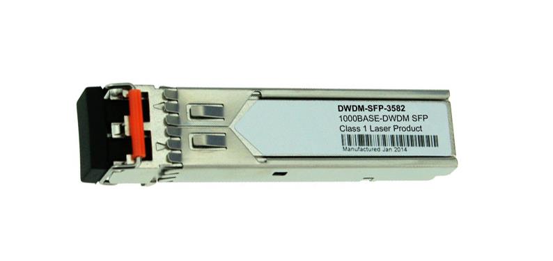 DWDM-SFP-3582 Cisco 1.25Gbps 1000Base-DWDM Single-Mode Fiber 80km 1535.82nm LC Connector SFP Transceiver Module