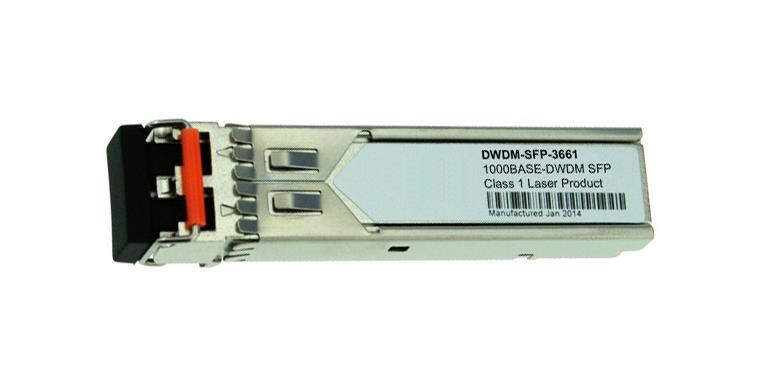 DWDM-SFP-3661/NS Cisco 1.25Gbps 1000Base-DWDM Single-Mode Fiber 80km 1536.61nm LC Connector SFP Transceiver Module