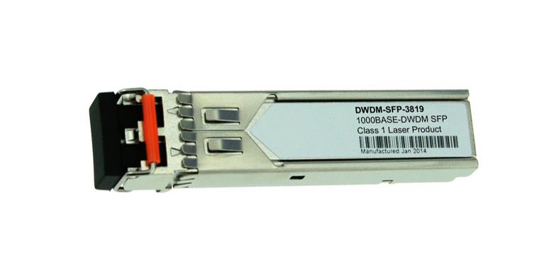 DWDM-SFP-3819 Cisco 1.25Gbps 1000Base-DWDM Single-Mode Fiber 80km 1538.19nm LC Connector SFP Transceiver Module