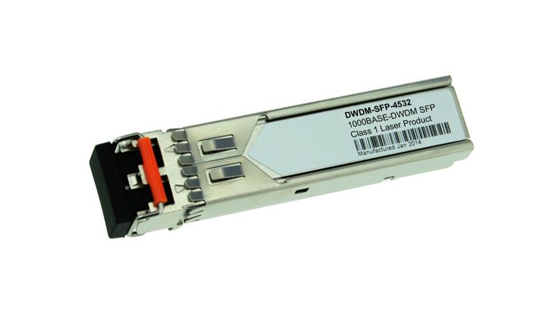 DWDM-SFP-4532 Cisco 1.25Gbps 1000Base-DWDM Single-Mode Fiber 80km 1545.32nm LC Connector SFP Transceiver Module