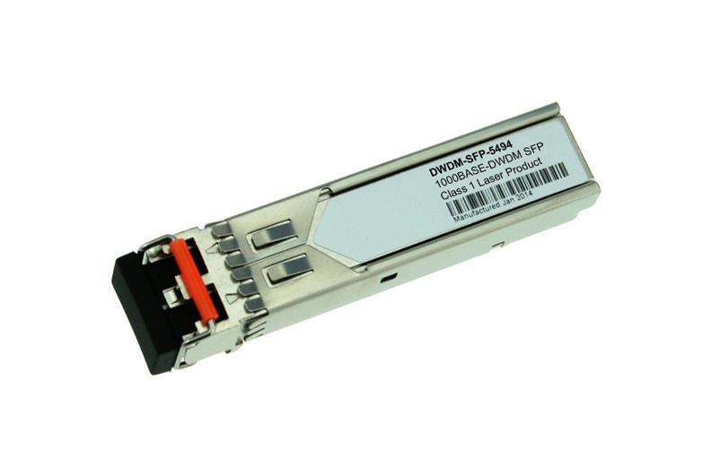 DWDM-SFP-5494 Cisco 1.25Gbps 1000Base-DWDM Single-Mode Fiber 80km 1554.94nm LC Connector SFP Transceiver Module