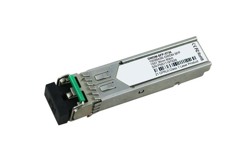 DWDM-SFP-5736 Cisco 1.25Gbps 1000Base-DWDM Single-Mode Fiber 80km 1557.36nm LC Connector SFP Transceiver Module