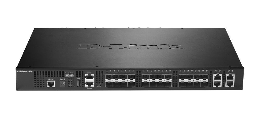 DXS-3400-24SC D-Link 24-Port Lite Layer 3 Stackable 10GbE Managed Switch (Refurbished)