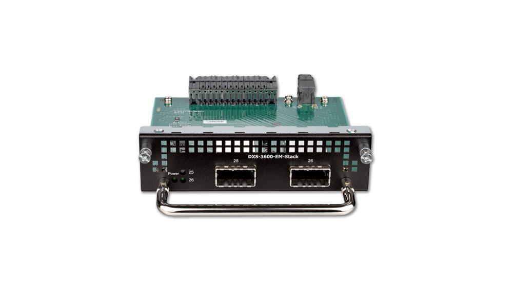 DXS-3600-EM-STACK D-Link 2-Port 120G Stacking Module for DXS-3600-32S with CXP Interface (Refurbished)