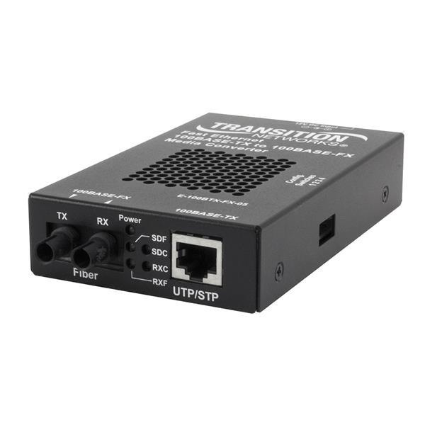 E-100BTX-FX-05(LC)NA Transition Networks 100Base-TX to 100Base-FX Lc Mm 2km Sa Media Converter