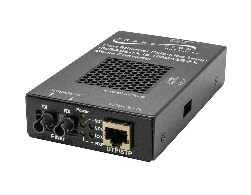 E-100BTX-FX-05(LH)NA Transition Networks 100Base-TX to 100Base-FX Sc Sm 40km Sa Media Converter