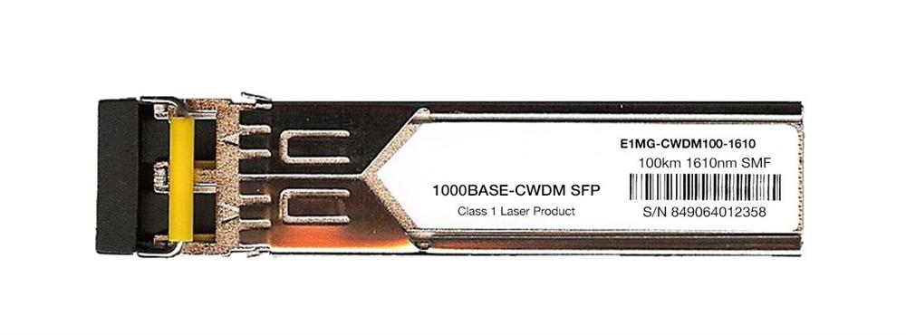 E1MG-CWDM100-1610 Brocade 1Gbps 1000Base-CWDM Single-mode Fiber 100km 1610nm Duplex LC Connector SFP Transceiver Module