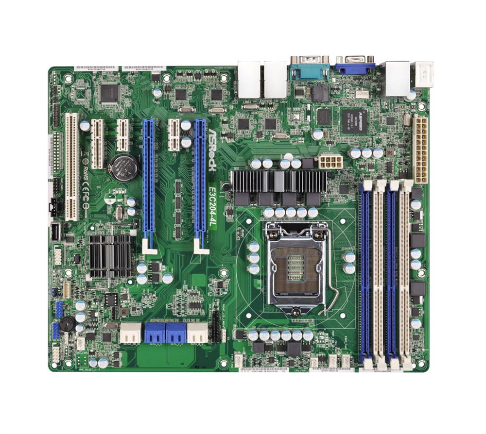 E3C204-4L ASRock LGA1155 Intel C204 DDR3 SATA3 V&4GBe Atx S (Refurbished)