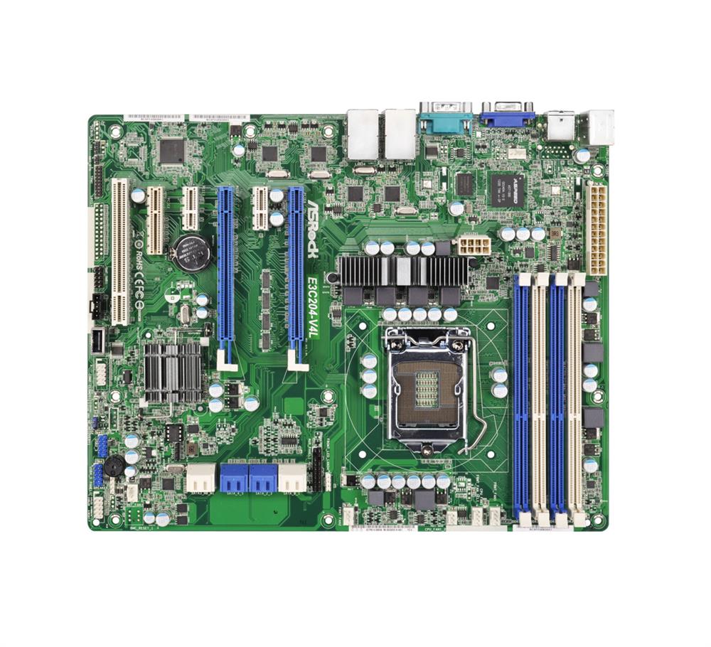 E3C204-V4L ASRock LGA1155 Intel C204 DDR3 SATA3 V&4GBe Atx (Refurbished)