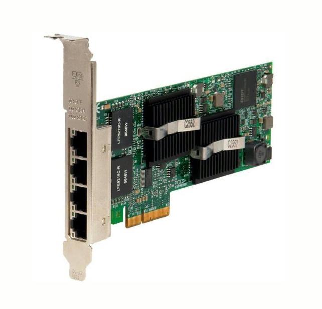 E64750-002 Intel Quad-Ports RJ-45 1Gbps 10Base-T/100Base-TX/1000Base-T Gigabit Ethernet PCI Express 2.0 x4 Server Network Adapter