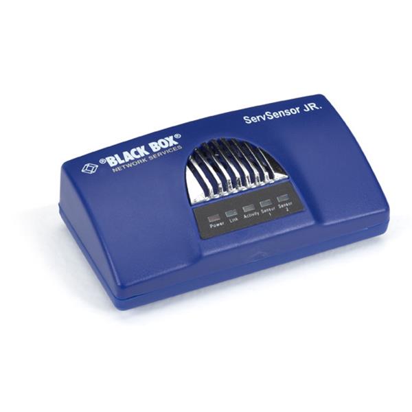 EME104A-R2 Black Box AlertWerks ServSensor Junior 2-Port 1 Dual Temperature Humidity Sensor Kit