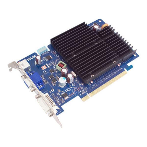 EN8500GTSILENT/HTP/512M ASUS NVIDIA GeForce 8500GT 512MB 128-Bit DDR2 PCI Express x16 DVI/ D-Sub/ HDTV/ S-Video Output Video Graphics Card