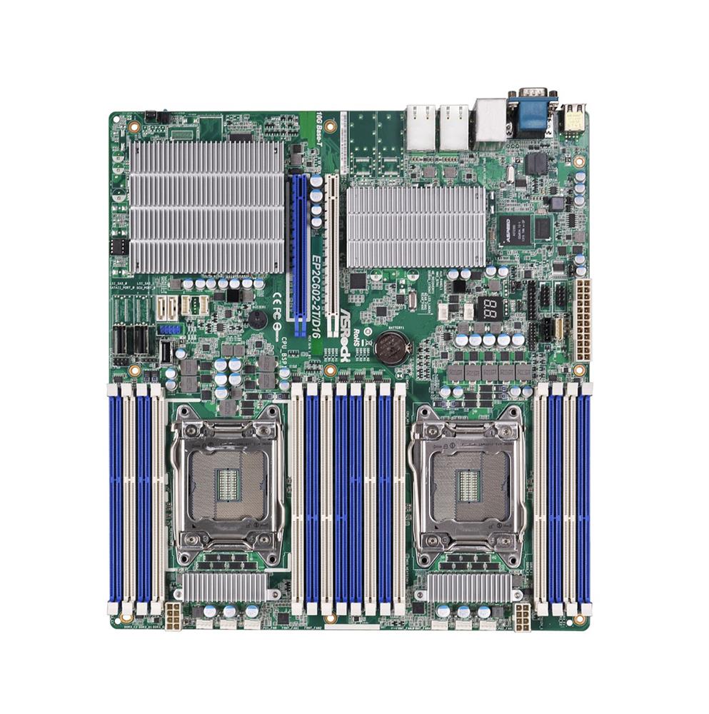 EP2C602-2T/D16 ASRock Dual LGA2011 Intel C602 DDR3 SATA3 V&2 (Refurbished)