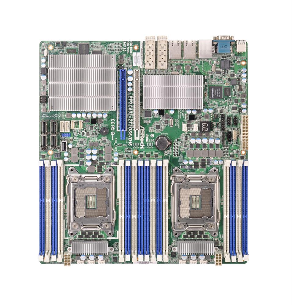 EP2C602-2T2OS6/D16 ASRock Dual LGA2011 Intel C602 DDR3 SATA3& (Refurbished)