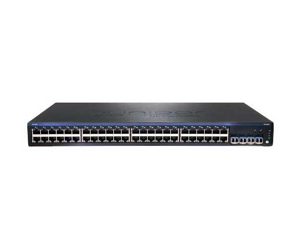 EX2200-48T-4G-1 Juniper 48 x Ports 10/100/1000Base-T 4 x SFP Ports PoE Layer 3 Managed 1U Rack-mountable Gigabit Ethernet Network Switch (Refurbished)