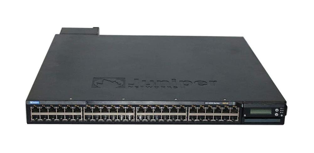 EX4200-48P-A1 Juniper EX4200 48-Ports 10/100/1000Base-T Rack-mountable PoE Switch with 930-Watts AC Power Supply (Refurbished)