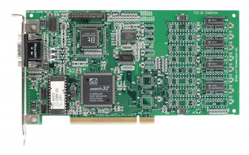EXM254A ATI Mach32 2MB PCI Video Graphics Card